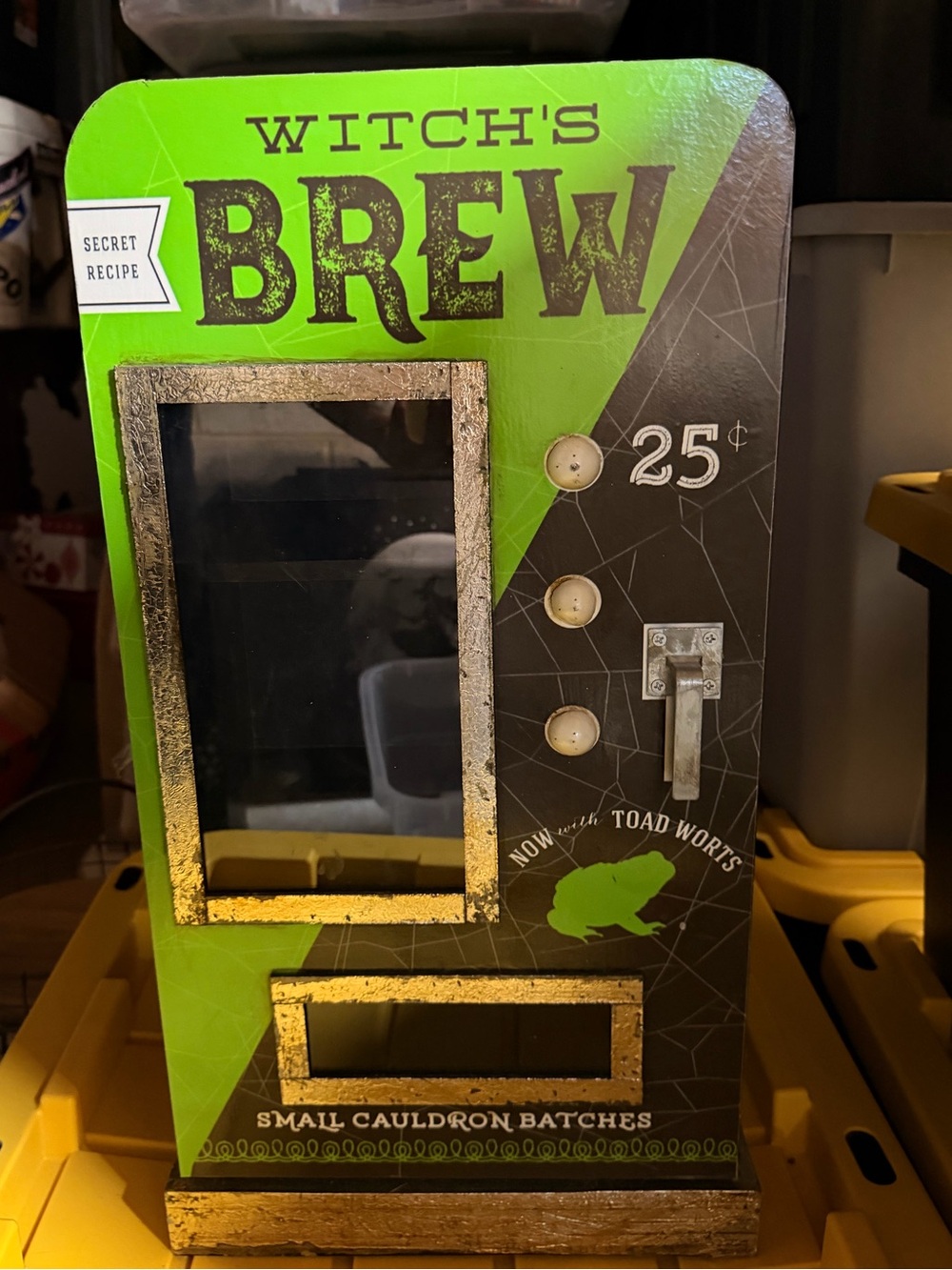 Witch's Brew Halloween Candy Vending Machine Cabinet